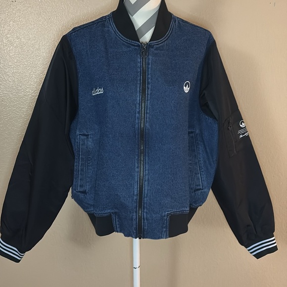 Adidas Women's Collegiate Denim Jacket - Picture 4 of 9